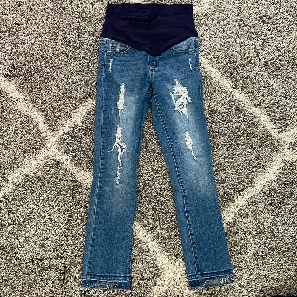 Pink blush maternity pants